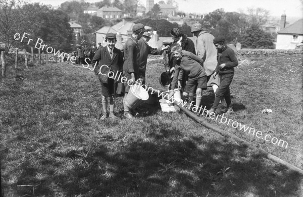 THE PRESBYBERY :SCHOOLBOYS TO THE FORE - FILLING BUCKETS FROM THE LEAKING HOSE